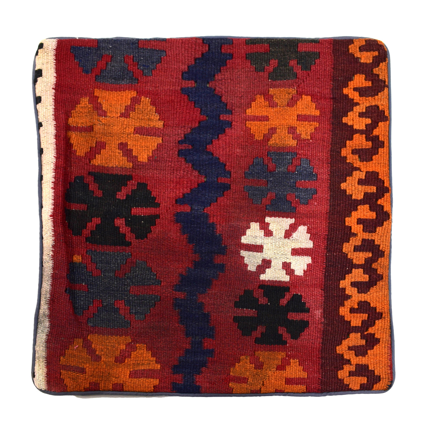 Kilim Cushion Cover – Terracotta Crest