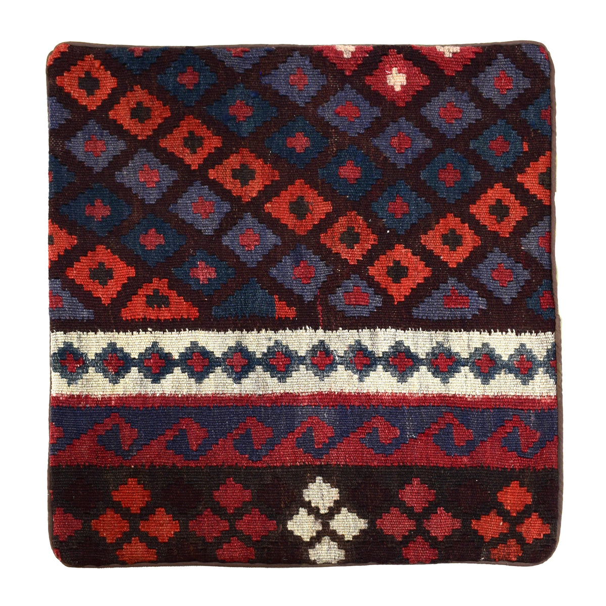 Kilim Cushion Cover – Cobalt Prism
