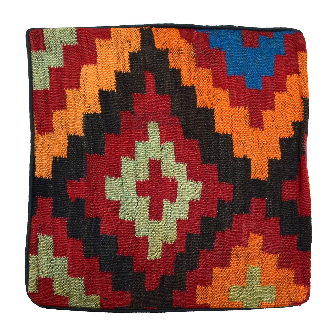 Chobi Kilim Cushion Cover – Terracotta Mandala