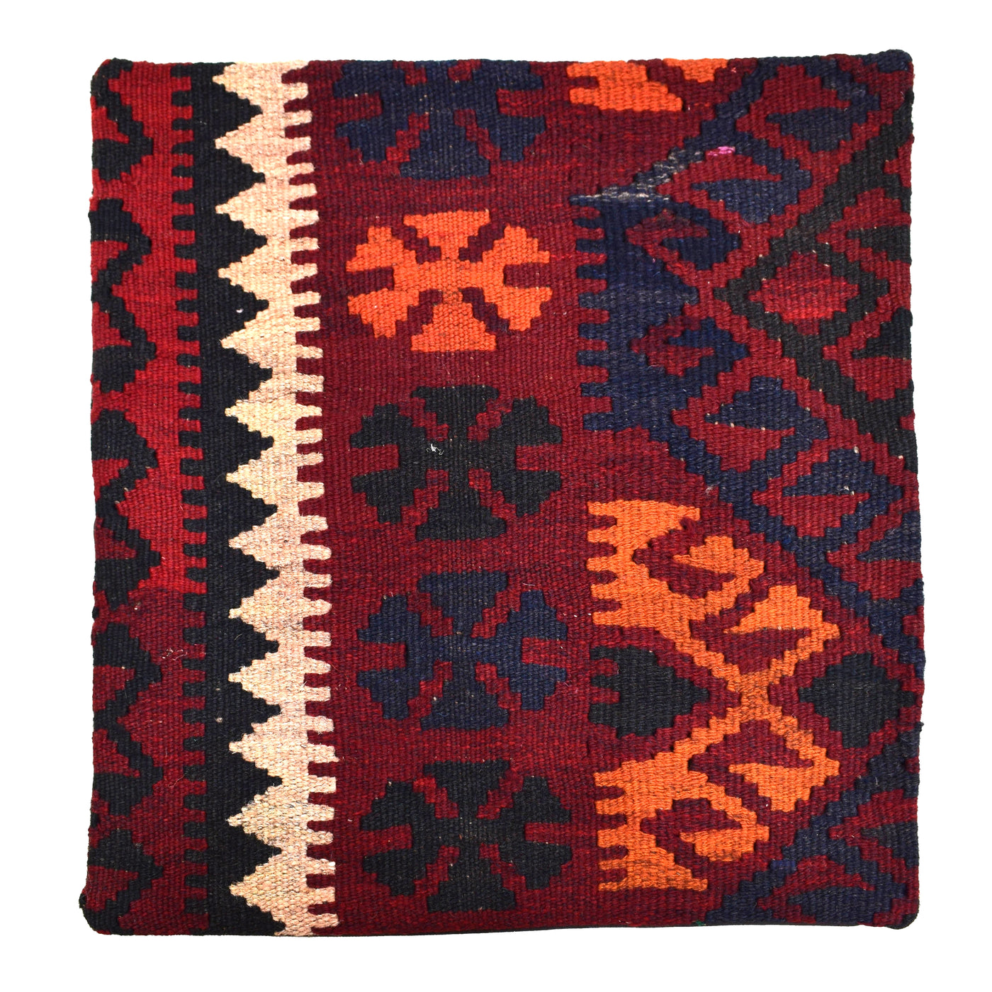 Chobi Kilim Cushion Cover – Rust Tapestry