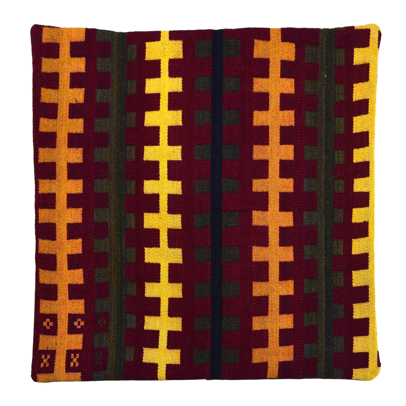 Chobi Kilim Cushion Cover – Copper Rhythm