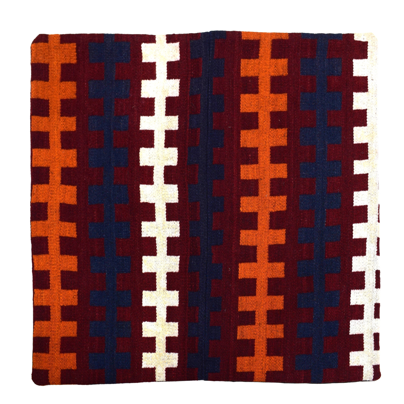 Chobi Kilim Cushion Cover – Rosewood Stripe