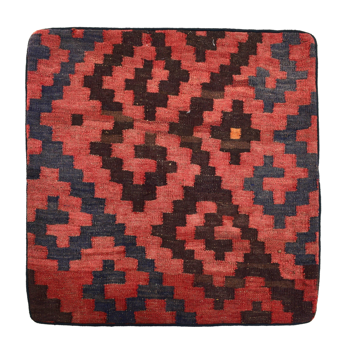 Kilim Cushion Cover – Obsidian Mandala