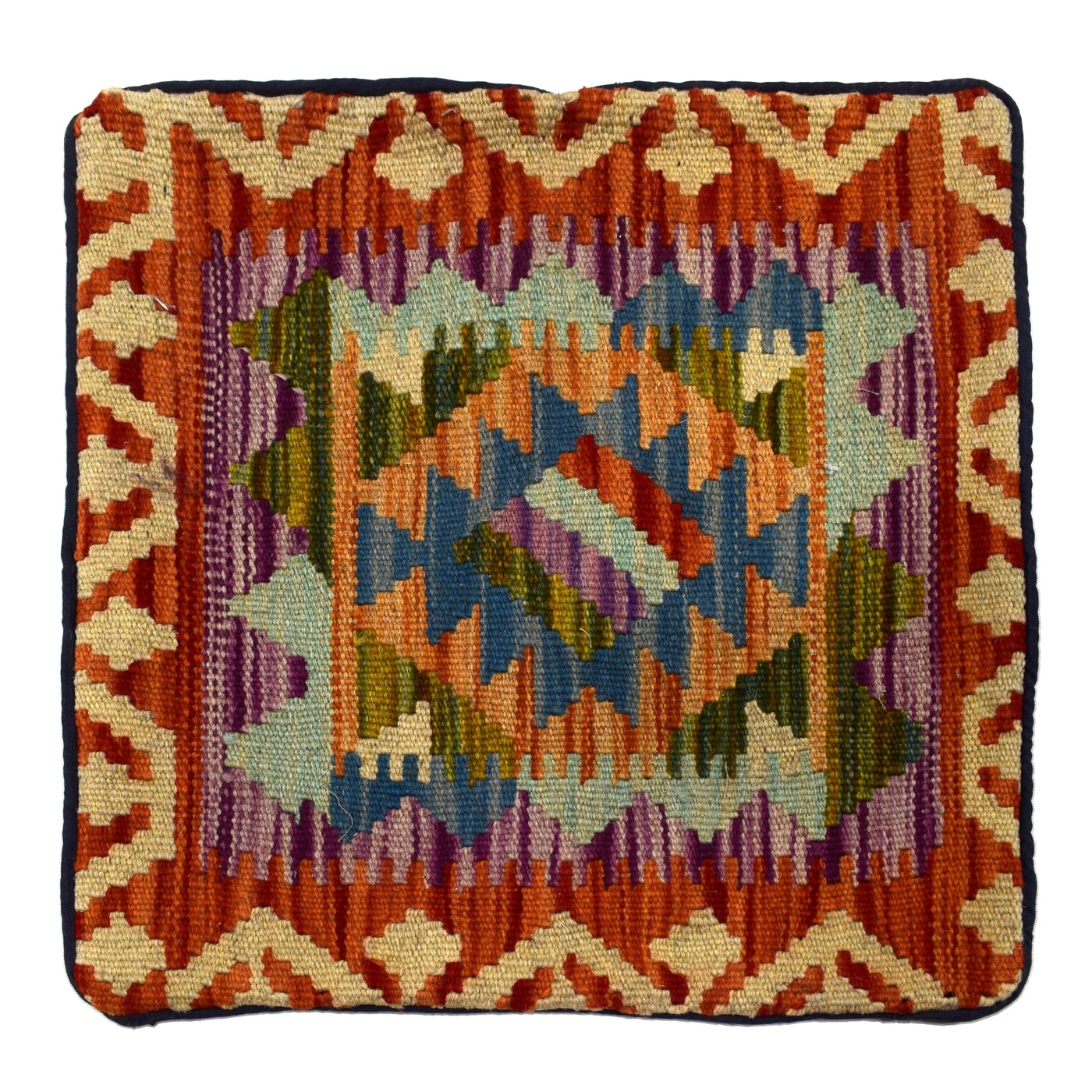 Chobi Kilim Cushion Cover – Persimmon Compass