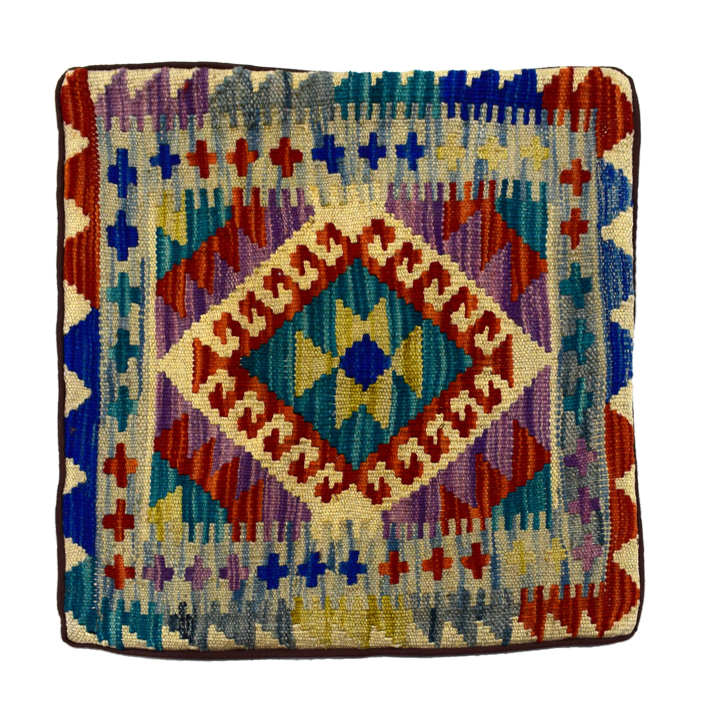 Chobi Kilim Cushion Cover – Cobalt Crest