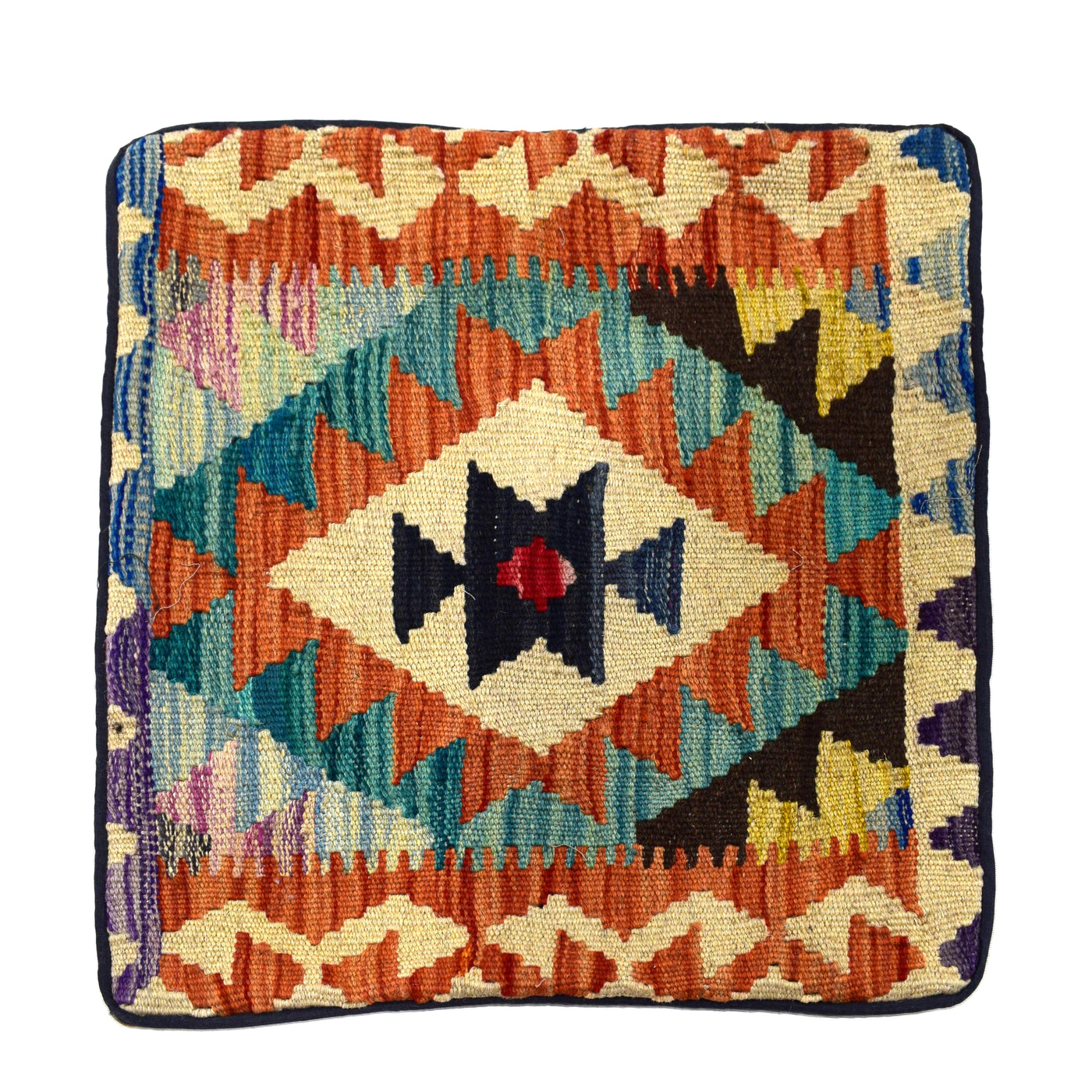Chobi Kilim Cushion Cover – Copper Constellation