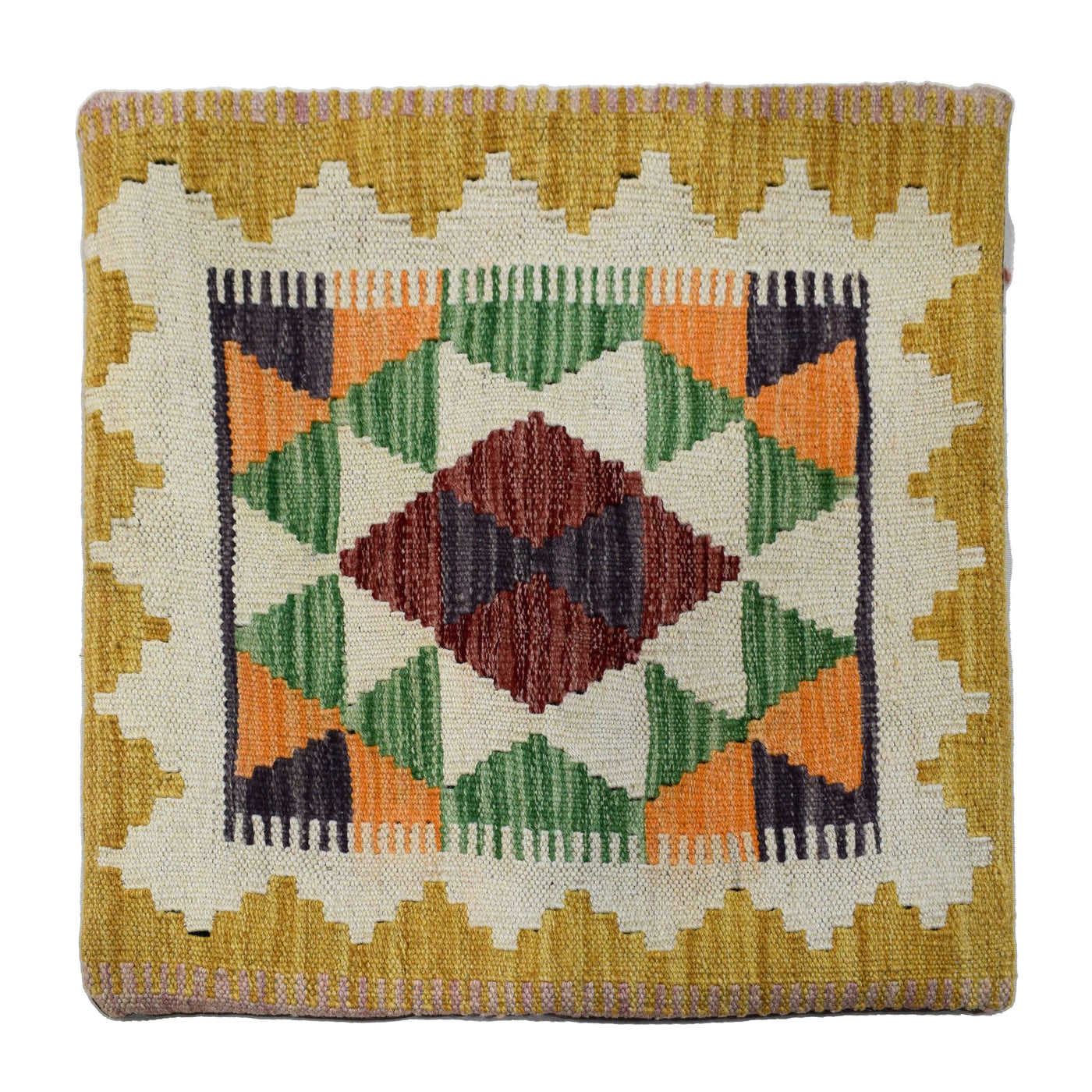 Chobi Kilim Cushion Cover – Dove Diamond