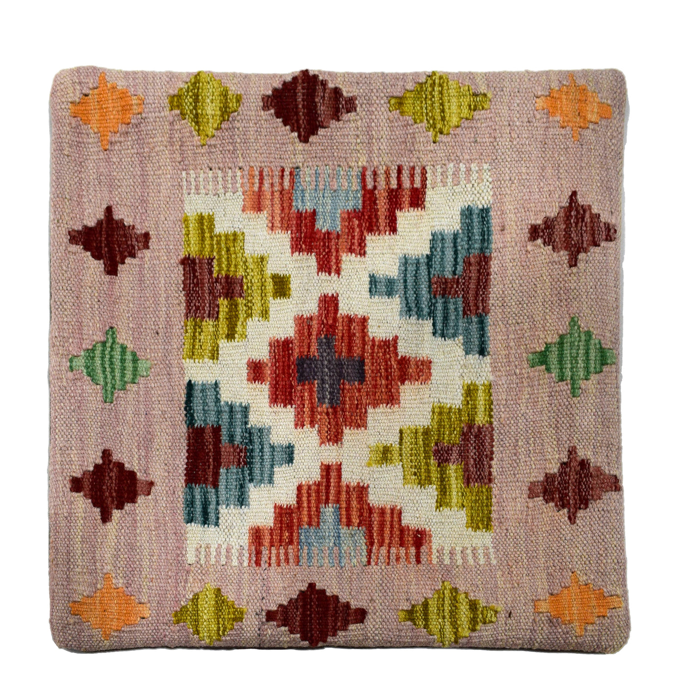 Chobi Kilim Cushion Cover – Terracotta Panel