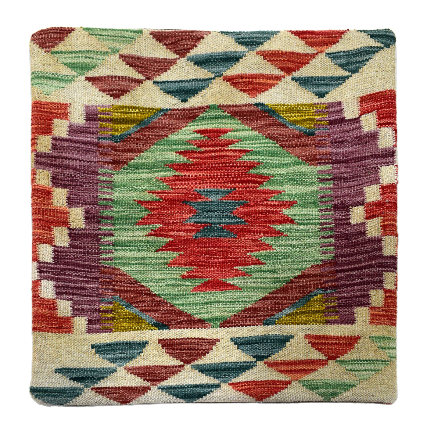 Chobi Kilim Cushion Cover – Garnet Mosaic
