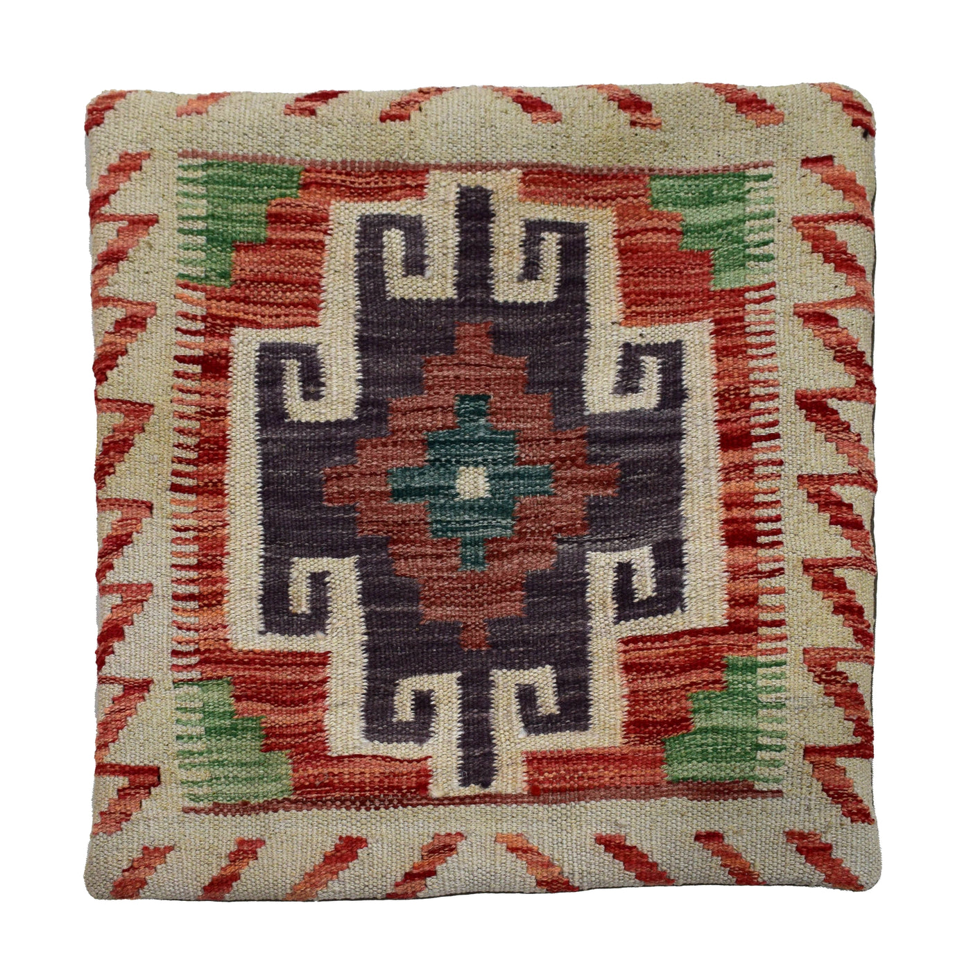 Chobi Kilim Cushion Cover – Oatmeal Mosaic