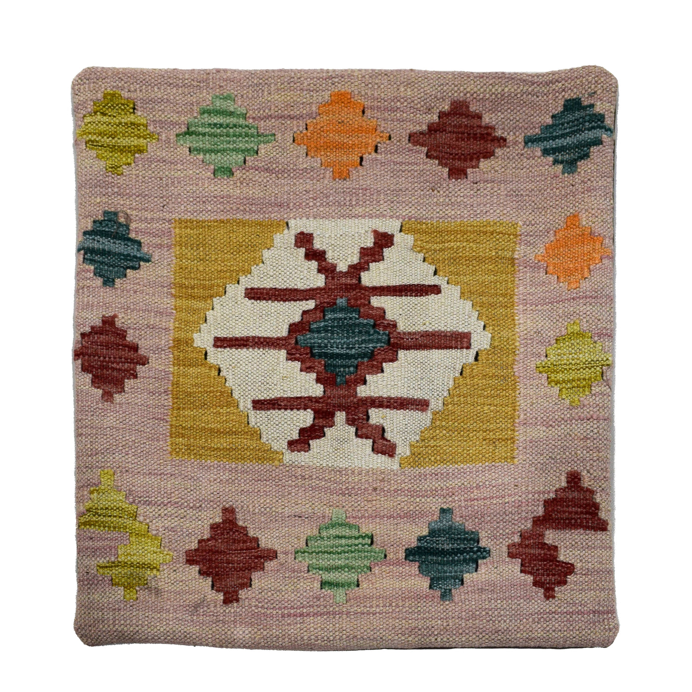 Chobi Kilim Cushion Cover – Bone Constellation