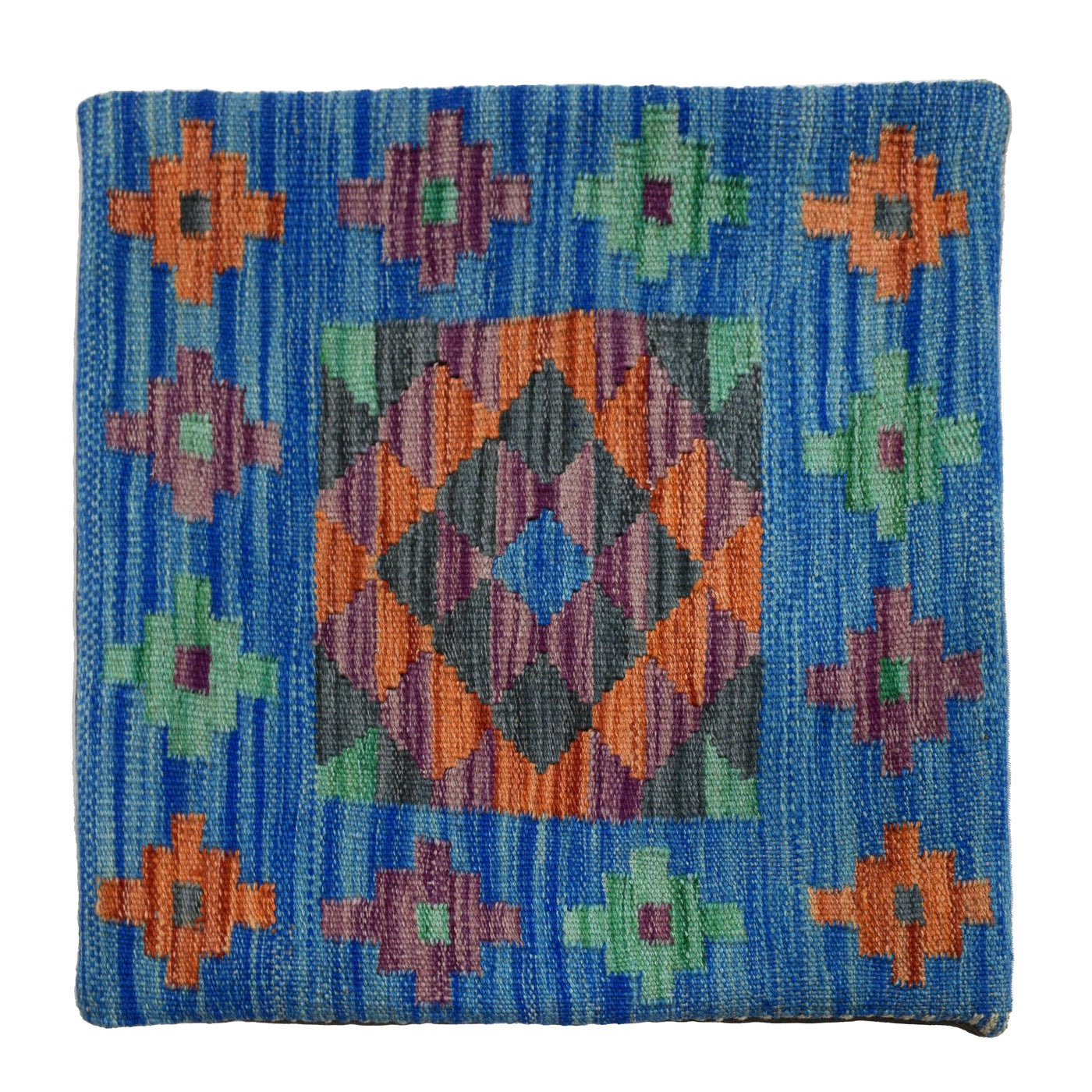 Chobi Kilim Cushion Cover – Navy Pathway