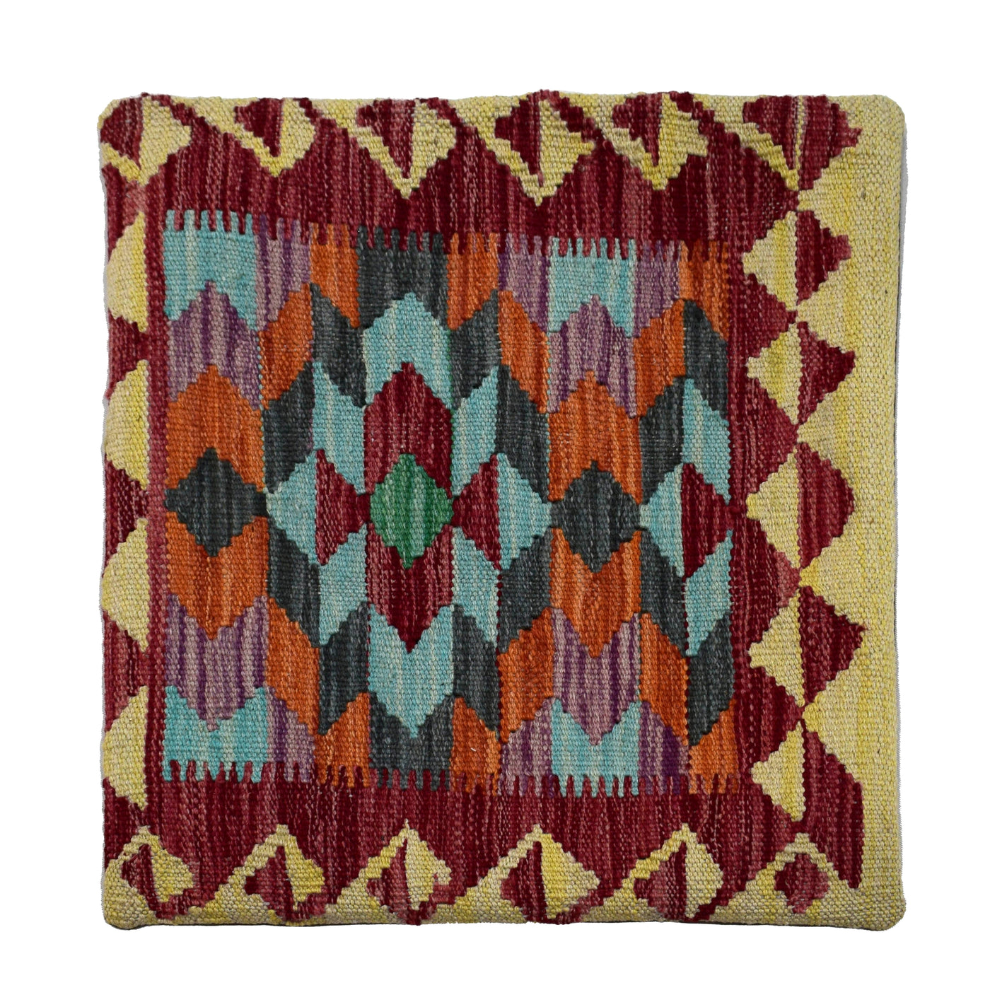 Chobi Kilim Cushion Cover – Sangria Mosaic