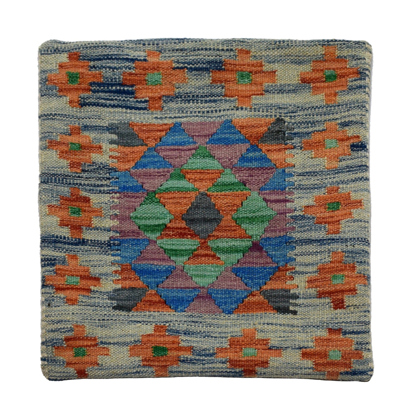 Kilim Cushion Cover – Linen Medallion