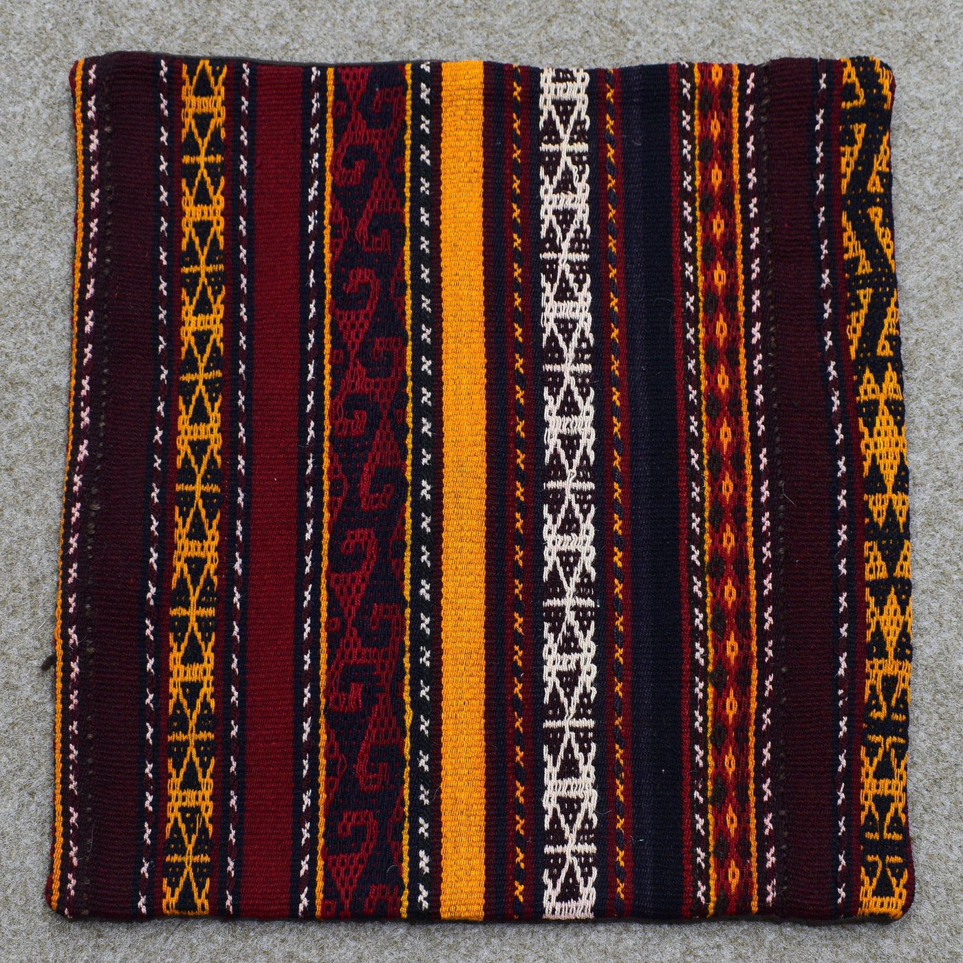 Chobi Kilim Cushion Cover – Vermilion Horizon