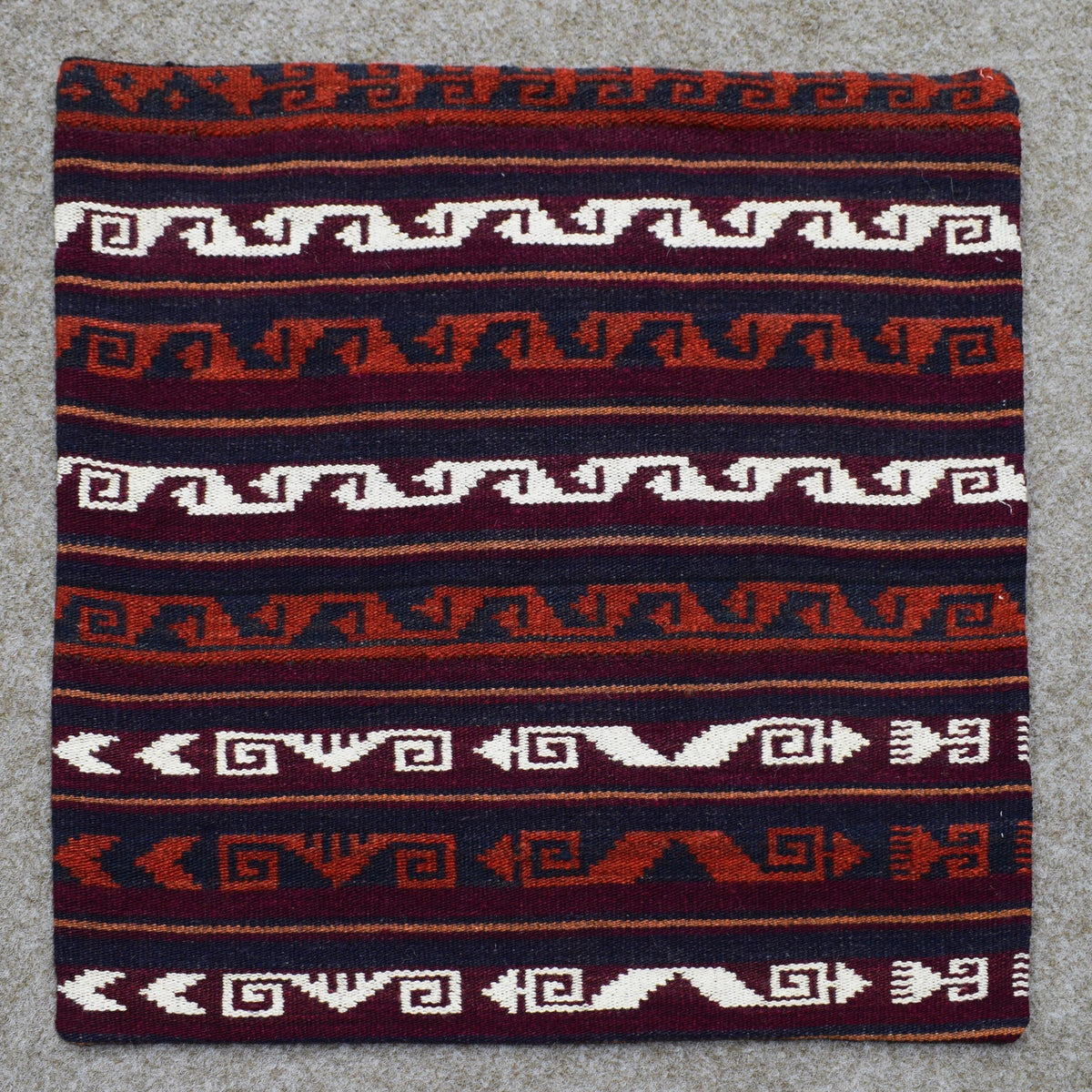 Chobi Kilim Cushion Cover – Scarlet Horizon