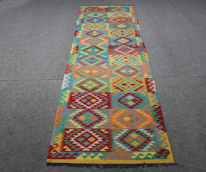 Elegant Tribal Chobi Kilim Runner, 83 x 394 cm (Clearance)