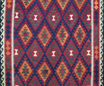 Elegant Tribal Maimana Kilim, 205 x 297 cm (Clearance)