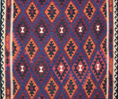 Elegant Tribal Maimana Kilim, 208 x 294 cm (Clearance)