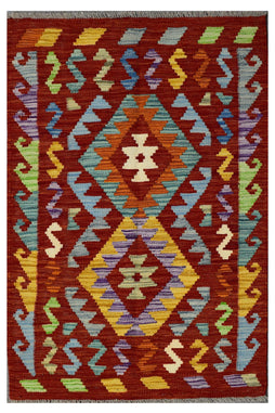 Hand-woven Afghan Kilim,  74 x 122 cm