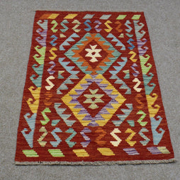 Hand-woven Afghan Kilim,  74 x 122 cm