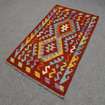 Hand-woven Afghan Kilim,  74 x 122 cm