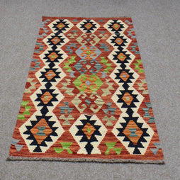 Hand-woven Afghan Kilim,  77 x 123 cm