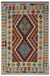 Hand-woven Afghan Kilim, 101 x 152 cm