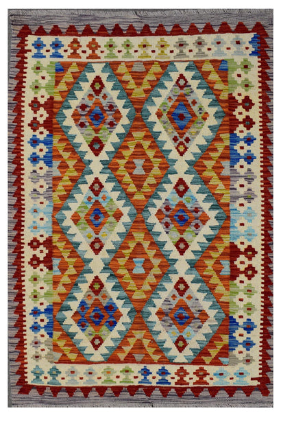 Hand-woven Afghan Kilim, 103 x 148 cm
