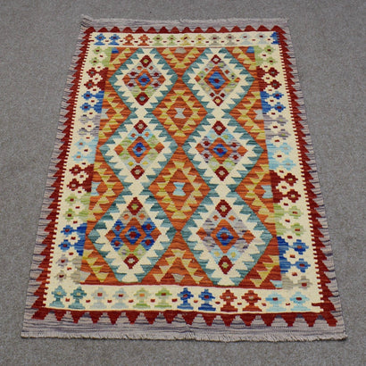 Hand-woven Afghan Kilim, 103 x 148 cm