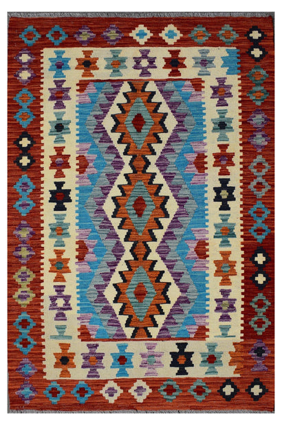 Hand-woven Afghan Kilim, 103 x 157 cm