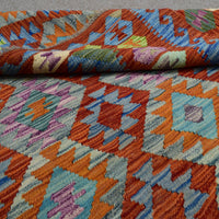 Hand-woven Afghan Kilim, 129 x 185 cm