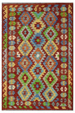 Hand-woven Afghan Kilim, 126 x 181 cm