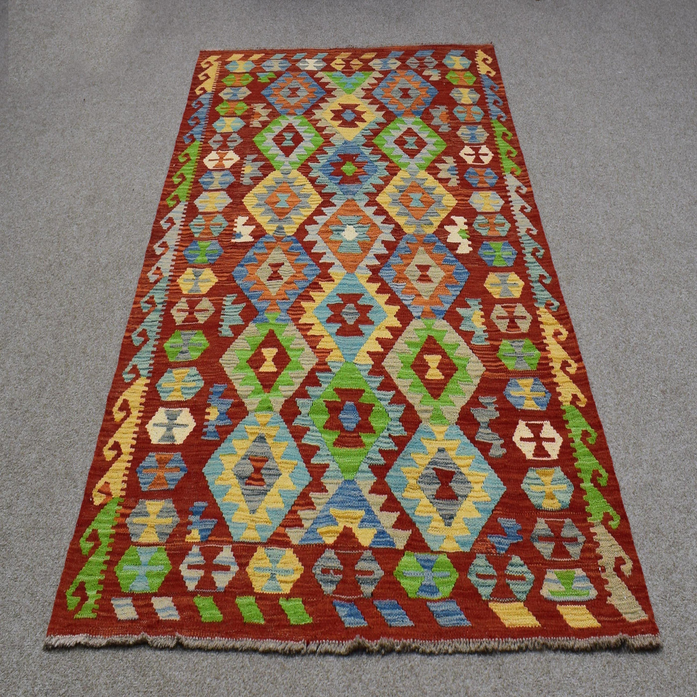 Kilim Afghan Rug – Sunfire Mosaic