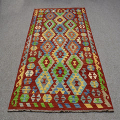 Hand-woven Afghan Kilim, 126 x 181 cm