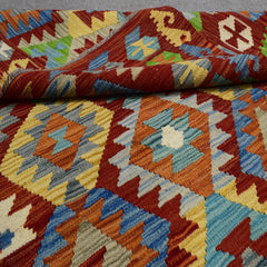 Hand-woven Afghan Kilim, 126 x 181 cm