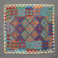 Hand-woven Afghan Kilim, 121 x 168 cm