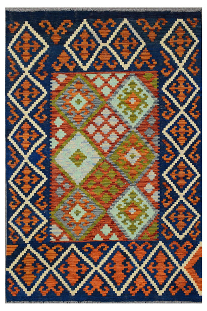 Hand-woven Afghan Kilim, 127 x 179 cm