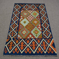 Hand-woven Afghan Kilim, 127 x 179 cm