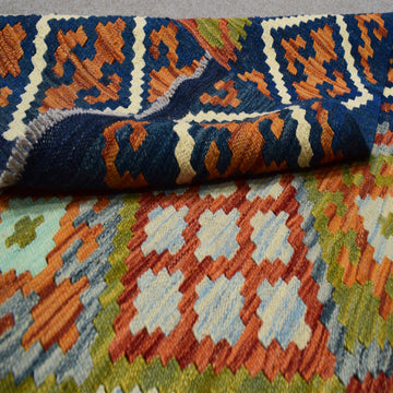 Hand-woven Afghan Kilim, 127 x 179 cm