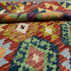 Hand-woven Afghan Kilim, 123  x 171 cm