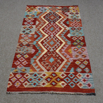 Hand-woven Afghan Kilim, 99  x 150 cm