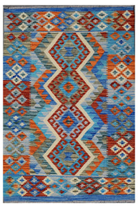 Hand-woven Afghan Kilim, 104  x 148 cm