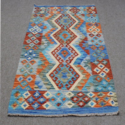 Hand-woven Afghan Kilim, 104  x 148 cm