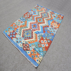 Hand-woven Afghan Kilim, 104  x 148 cm
