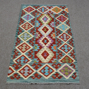 Hand-woven Afghan Kilim, 98  x 150 cm