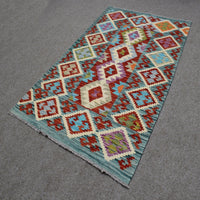 Hand-woven Afghan Kilim, 98  x 150 cm