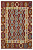 Hand-woven Afghan Kilim, 170 x 241 cm
