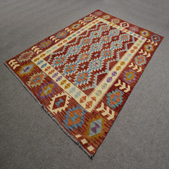 Hand-woven Afghan Kilim, 170 x 241 cm