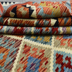 Hand-woven Afghan Kilim, 177 x 239 cm